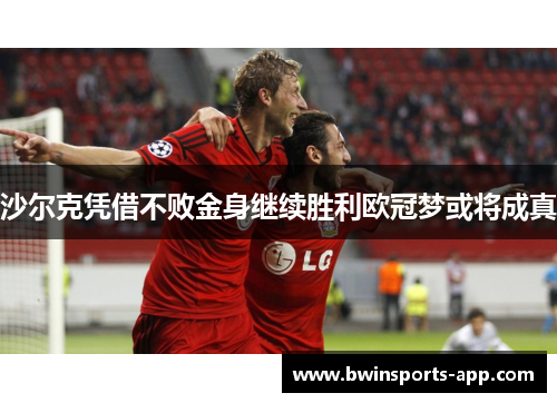 沙尔克凭借不败金身继续胜利欧冠梦或将成真